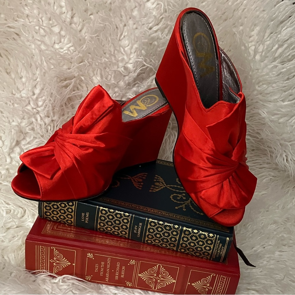 CCM Red Satin Shoes